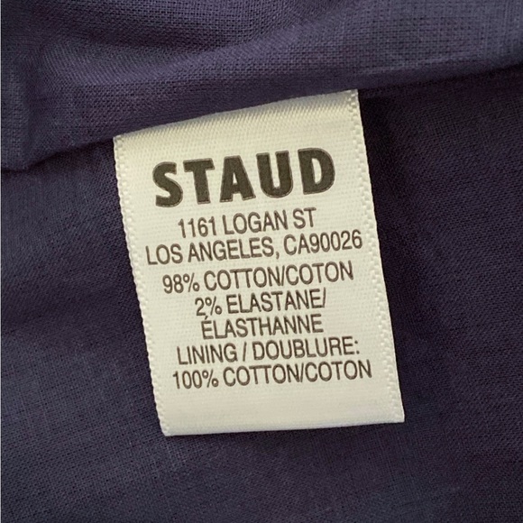 Staud Wells Corset Poplin Mini Dress size 10 - Picture 11 of 12